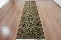 Persian Beige Runner Hand Knotted 2'7" X 11'6"  Area Rug 902-146619
