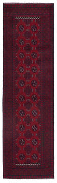 Afghan Other Red Runner 6 to 9 ft Wool Carpet 147876