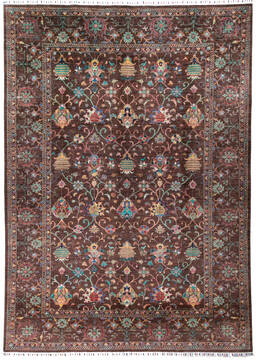 Kazak Brown Hand Knotted 8'4" X 11'7"  Area Rug 700-147884