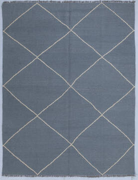 Kilim Grey Hand Knotted 5'1" X 6'7"  Area Rug 700-147945