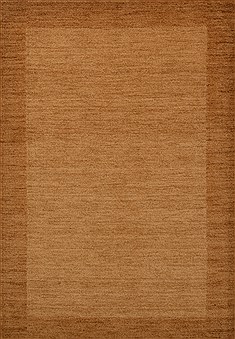 Indian Indo-Nepal Beige Rectangle 4x6 ft Wool Carpet 15268