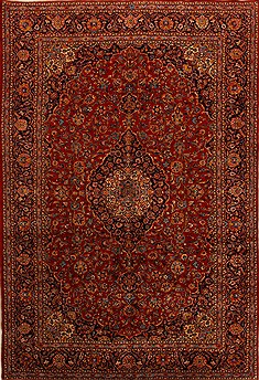 Persian Ardakan Red Rectangle 10x14 ft Wool Carpet 15677