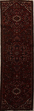 Persian Heriz Red Runner 6 to 9 ft Wool Carpet 15855