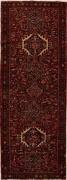 Karajeh Red Runner Hand Knotted 3'7" X 9'8"  Area Rug 250-15937