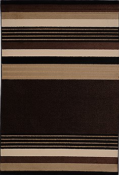Turkish Modern Black Rectangle 5x8 ft synthetic Carpet 15977