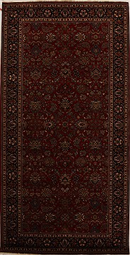 Indian Kashmar Red Rectangle 8x11 ft Wool Carpet 16066
