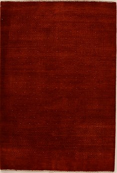 Indian Gabbeh Red Rectangle 4x6 ft Wool Carpet 16178
