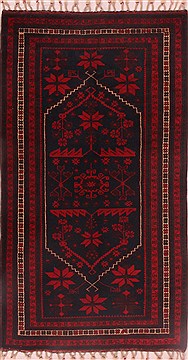 Persian Baluch Red Rectangle 4x6 ft Wool Carpet 16395