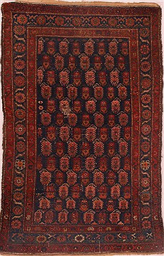 Persian Zanjan Blue Rectangle 4x6 ft Wool Carpet 16400