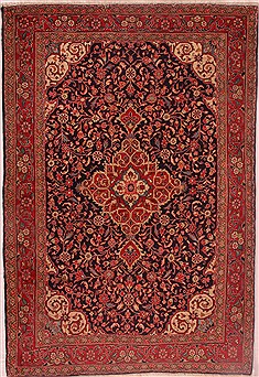 Persian Jozan Blue Rectangle 5x7 ft Wool Carpet 16413