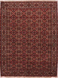 Persian Bidjar Red Rectangle 7x9 ft Wool Carpet 16416