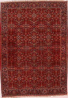 Persian Bidjar Red Rectangle 7x10 ft Wool Carpet 16417