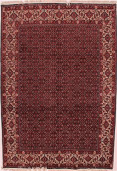 Persian Bidjar Purple Rectangle 7x10 ft Wool Carpet 16421