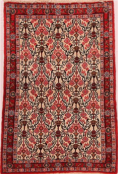 Persian Bidjar Purple Rectangle 3x5 ft Wool Carpet 16439