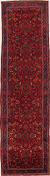 Persian Mashad Red Runner 10 to 12 ft Wool Carpet 16495