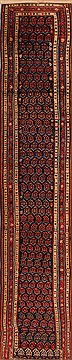 Persian Hamedan Blue Runner 13 to 15 ft Wool Carpet 16512