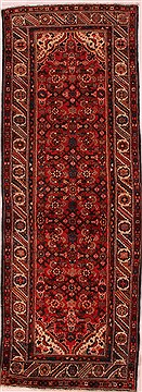 Persian Hamedan Red Runner 6 to 9 ft Wool Carpet 16536