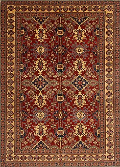 Pakistani Kazak Red Rectangle 12x15 ft Wool Carpet 16682