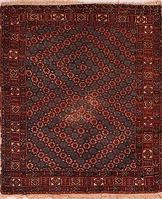 Persian Shiraz Blue Rectangle 3x5 ft Wool Carpet 16728