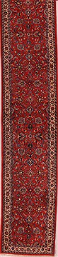 Persian sarouk Red Runner 16 to 20 ft Wool Carpet 16748