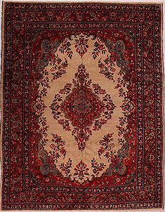 Persian Armenian White Rectangle 9x12 ft Wool Carpet 16807