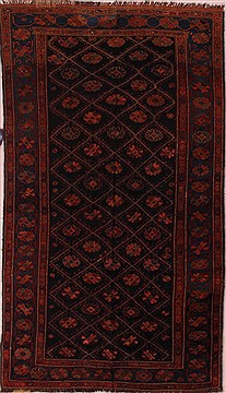 Persian Varamin Blue Rectangle 5x8 ft Wool Carpet 16827