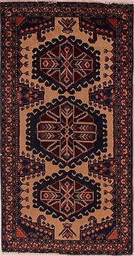 Persian Arak Beige Rectangle 3x5 ft Wool Carpet 16840