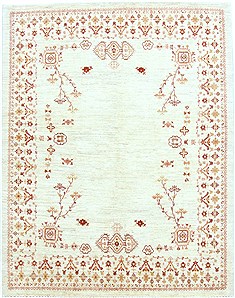 Persian Gabbeh Brown Rectangle 5x7 ft Wool Carpet 16877