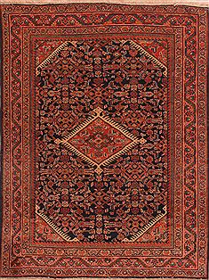 Persian Arak Blue Rectangle 5x7 ft Wool Carpet 16922