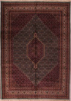 Indian Bidjar Blue Rectangle 10x14 ft Wool Carpet 17118