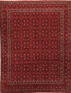 Persian Modern Red Rectangle 10x13 ft Wool Carpet 17151
