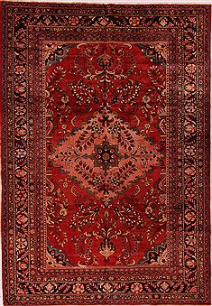 Persian Mahal Red Rectangle 10x13 ft Wool Carpet 17164