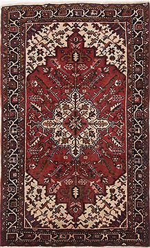 Persian Heriz Red Rectangle 3x5 ft Wool Carpet 17168