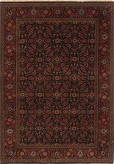 Indian Herati Blue Rectangle 4x6 ft Wool Carpet 19881