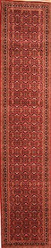 Indian Tabriz Red Runner 13 to 15 ft Wool Carpet 20015