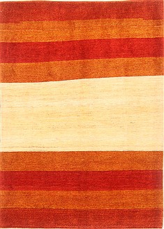 Persian Gabbeh Multicolor Rectangle 5x7 ft Wool Carpet 20708