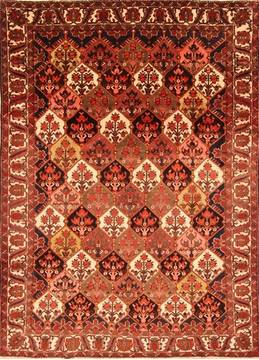 Persian Bakhtiar Yellow Rectangle 7x10 ft Wool Carpet 20718