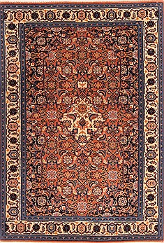 Romania Tabriz Red Rectangle 3x4 ft Wool Carpet 21148