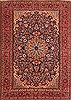 Isfahan Blue Hand Knotted 86 X 1110  Area Rug 100-21187 Thumb 0