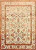 Kashan Beige Hand Knotted 89 X 121  Area Rug 100-21214 Thumb 0