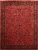 Sarouk Red Hand Knotted 811 X 118  Area Rug 253-21216 Thumb 0