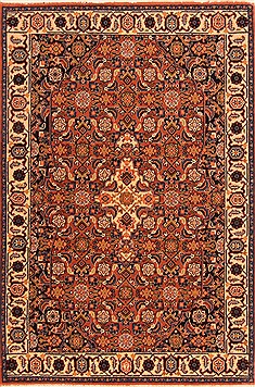 Tabriz Yellow Hand Knotted 2'9" X 4'0"  Area Rug 100-21308