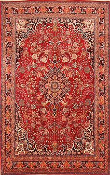 Persian Bidjar Red Rectangle 8x11 ft Wool Carpet 21338