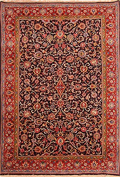 Sarouk Red Hand Knotted 8'0" X 11'5"  Area Rug 100-21363