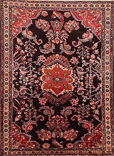 Persian Lilihan Red Rectangle 8x10 ft Wool Carpet 21395