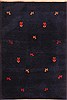 Gabbeh Blue Hand Knotted 35 X 411  Area Rug 253-21621 Thumb 0