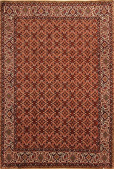 Persian Bidjar Red Rectangle 7x10 ft Wool Carpet 21759