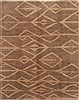 Modern Grey Hand Knotted 82 X 101  Area Rug 250-21851 Thumb 0
