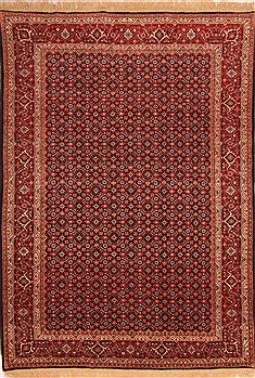 Persian Bidjar Red Rectangle 7x10 ft Wool Carpet 21899