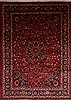 Mashad Red Hand Knotted 86 X 117  Area Rug 100-22220 Thumb 0
